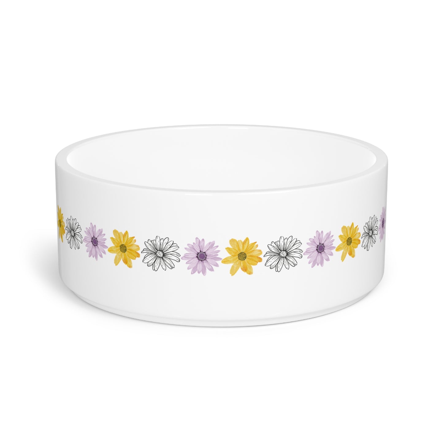 Floral Dog/Cat Food Bowl