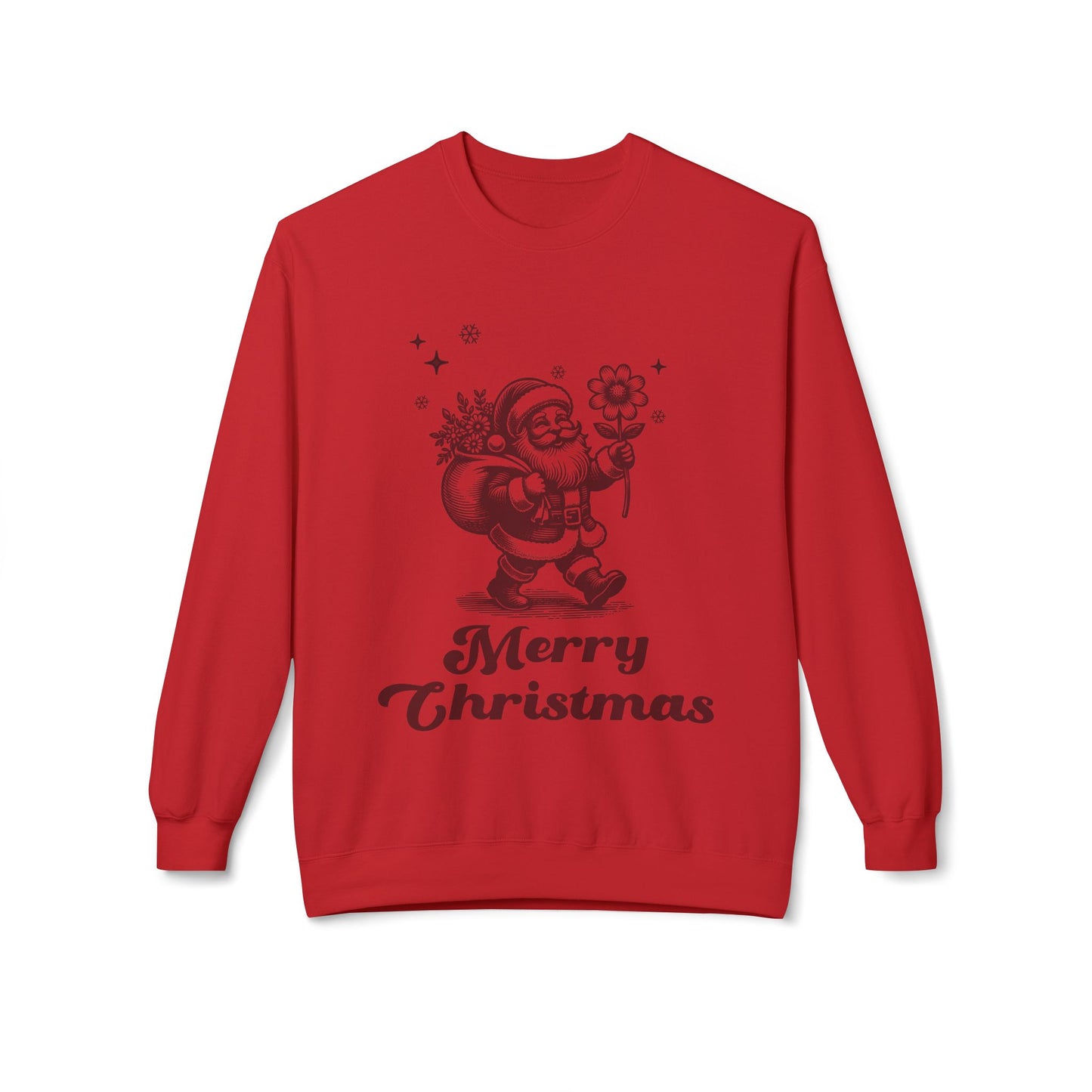 Floral Santa Crewneck