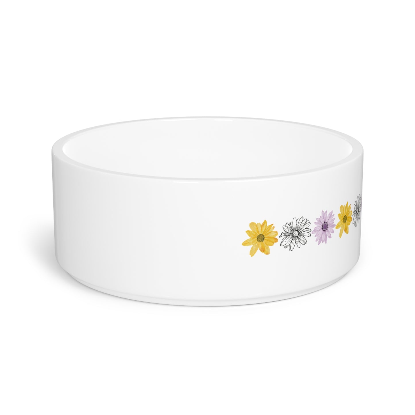 Floral Dog/Cat Food Bowl