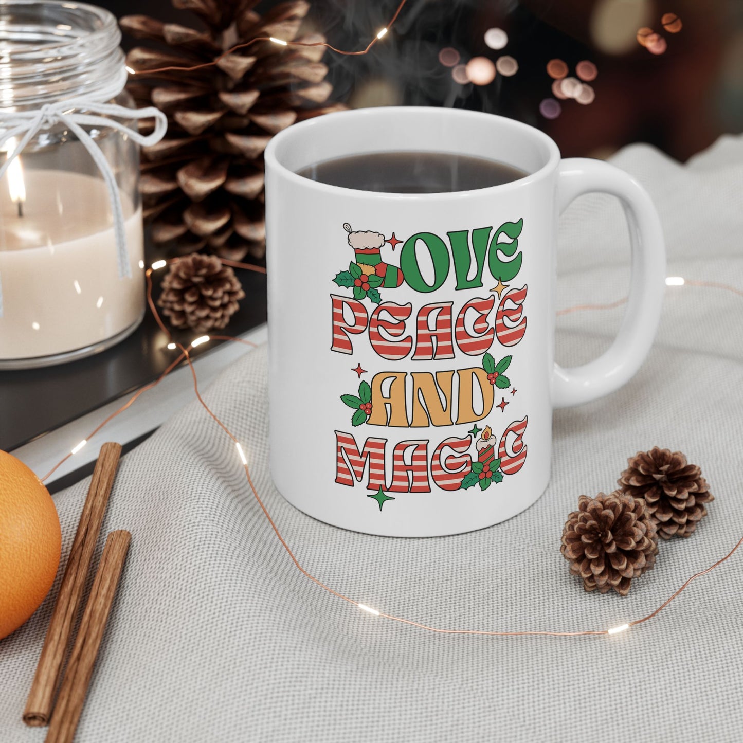 Love Peace and Magic Mug